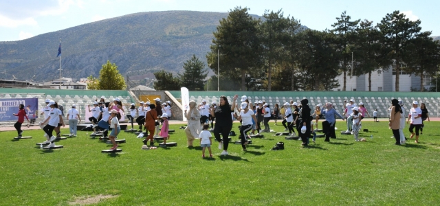 Amasya'da zumba ve step festivali ile hareketli bir gün yaşandı