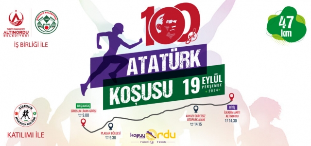 Giresun İle Ordu Arasında 47 Kilometrelik Atatürk Koşusu