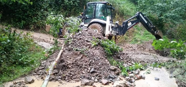 Giresun'da sağanak yağış