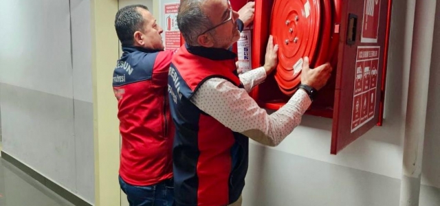 İtfaiye Müdürlüğü Binaların Yangın Güvenliği İçin Denetimlere Ağırlık Verdi