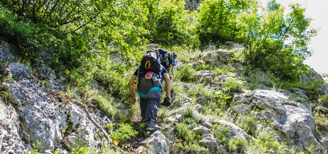 Küre Dağları Milli Parkı'ndaki Ersizler kayalıklarına tırmanış etkinliği gerçekleştirildi