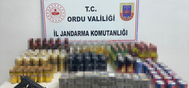 Ordu'da büfeden alkollü içecek ve sigara çalan kişi tutuklandı