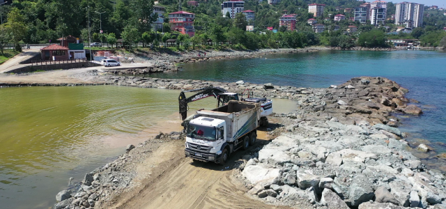 Rize Belediyesi, Halk Plajı İçin Çalışmaları Başlattı