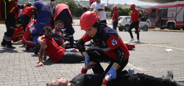 Samsun'da UMKE bölge tatbikatı yapıldı