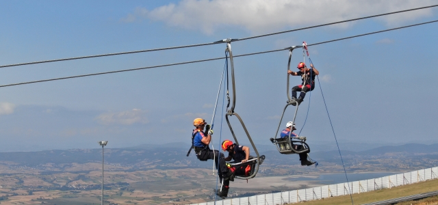 Teleferikte Gerçeği Aratmayan Tatbikat