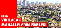 Bakanlık onayladı! İşte 22 ilde yıkılacak mahallelerin isimleri