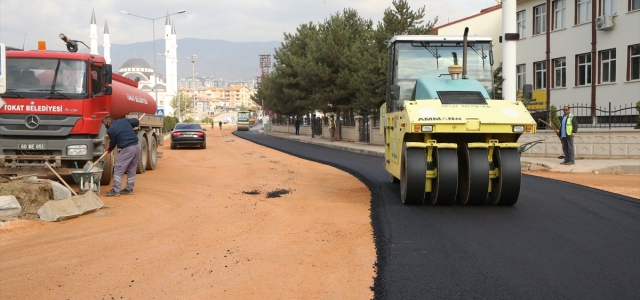 Tokat'ta asfalt çalışmaları sürüyor