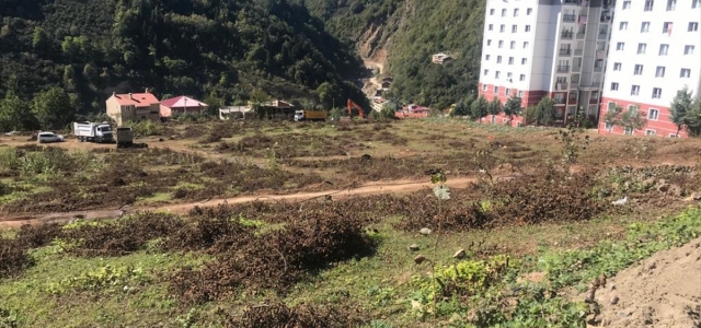 TOKİ selden etkilenen Dereli'de afetzedeler için konut yapım çalışmalarına başladı