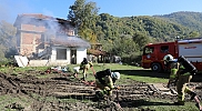 İtfaiye Ekipleri Saha Tatbikatında Görev Başında