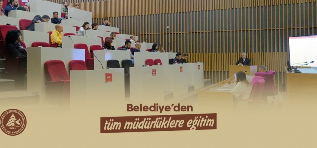 Yıllık eğitim programı kapsamında tüm müdürlüklere eğitim düzenlendi